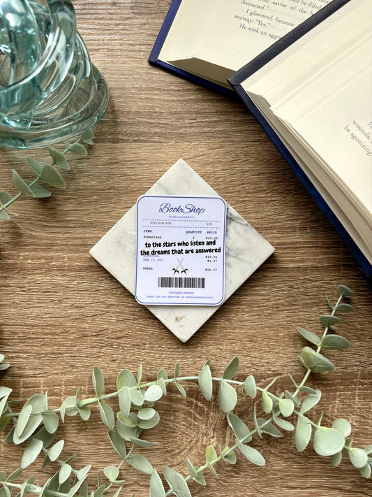 Romantasy Receipt Sticker