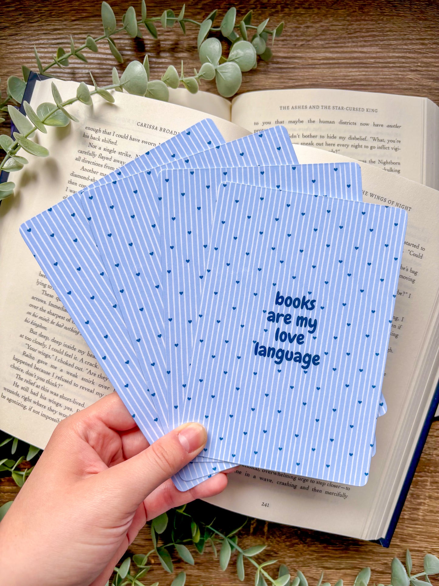 Books Are My Love Language Kindle Insert