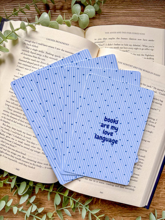 Books Are My Love Language Kindle Insert