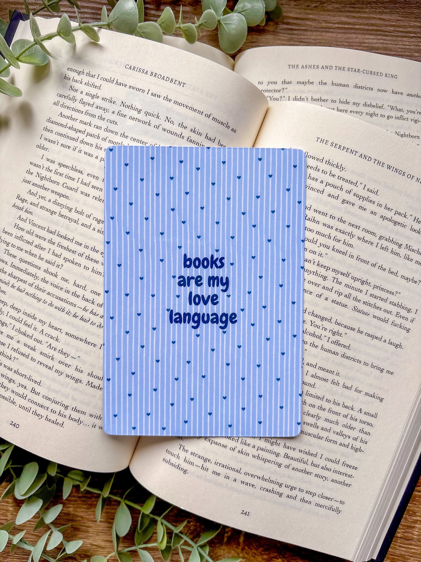 Books Are My Love Language Kindle Insert