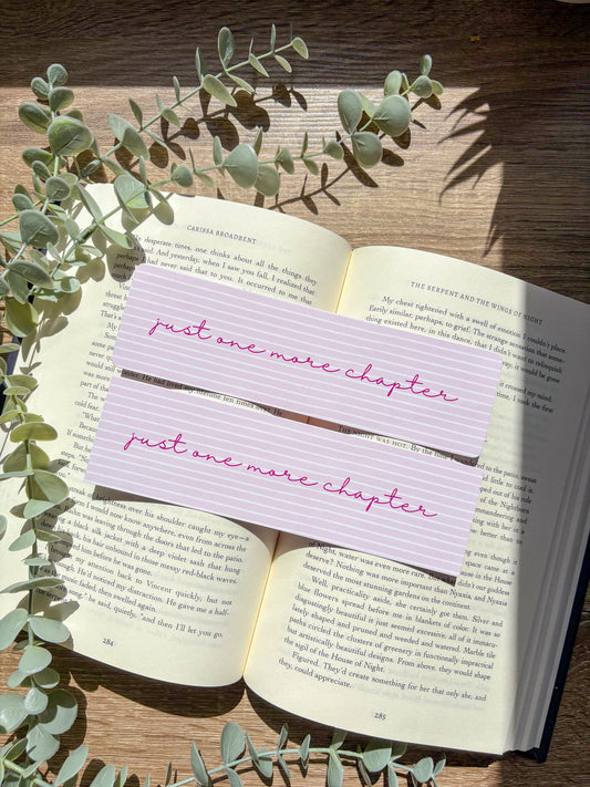 Just One More Chapter Bookmark