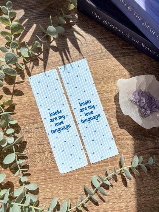 Books Are My Love Language Bookmark