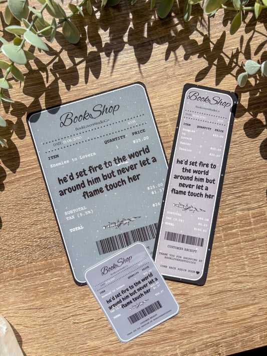Enemies to Lovers Receipt Bundle