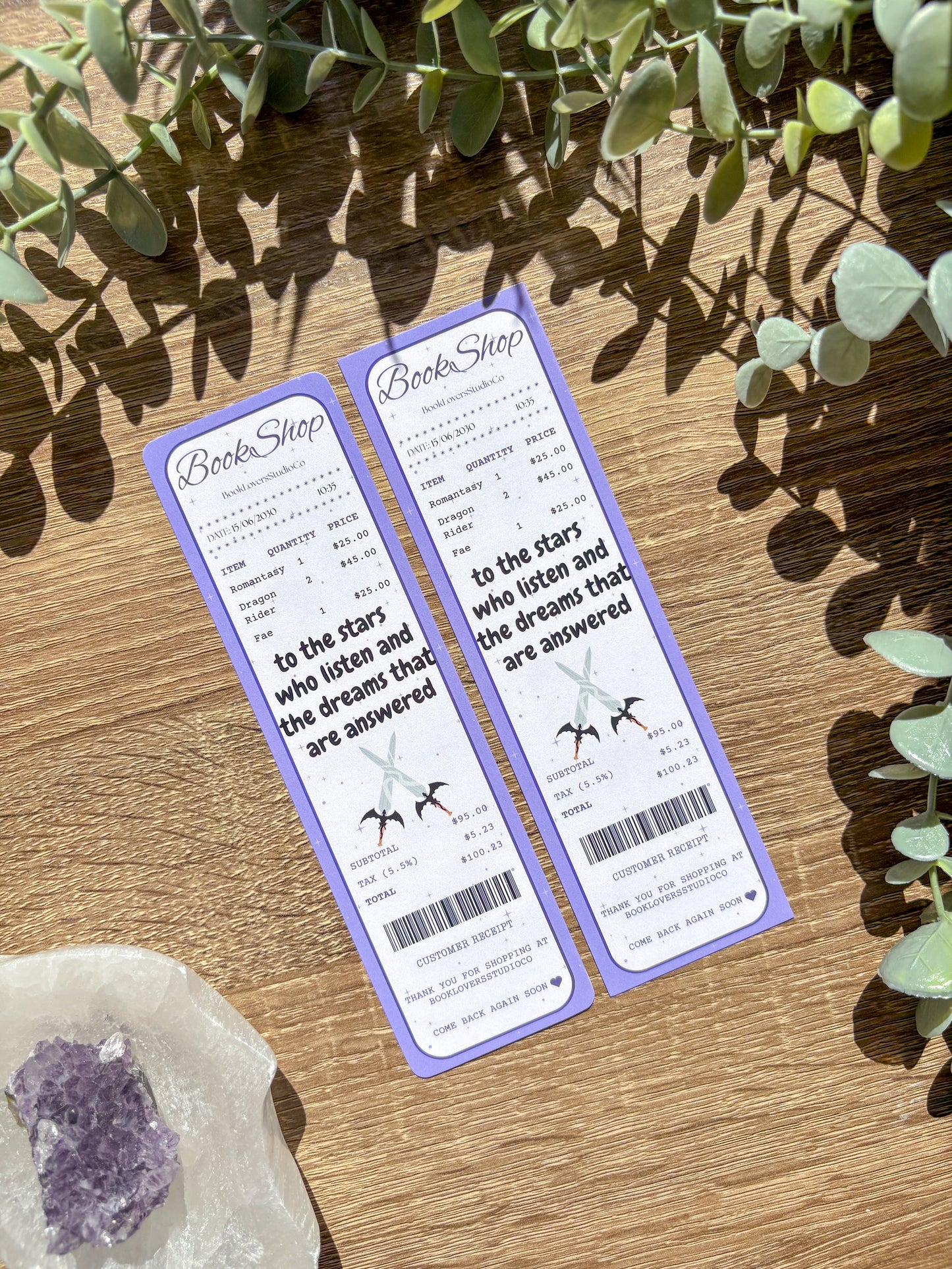 Trope Receipt Bookmark Bundle