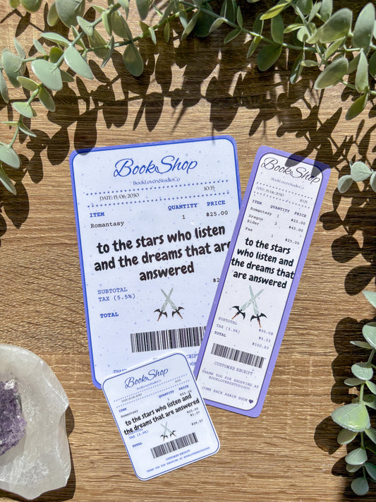 Romantasy Receipt Bundle