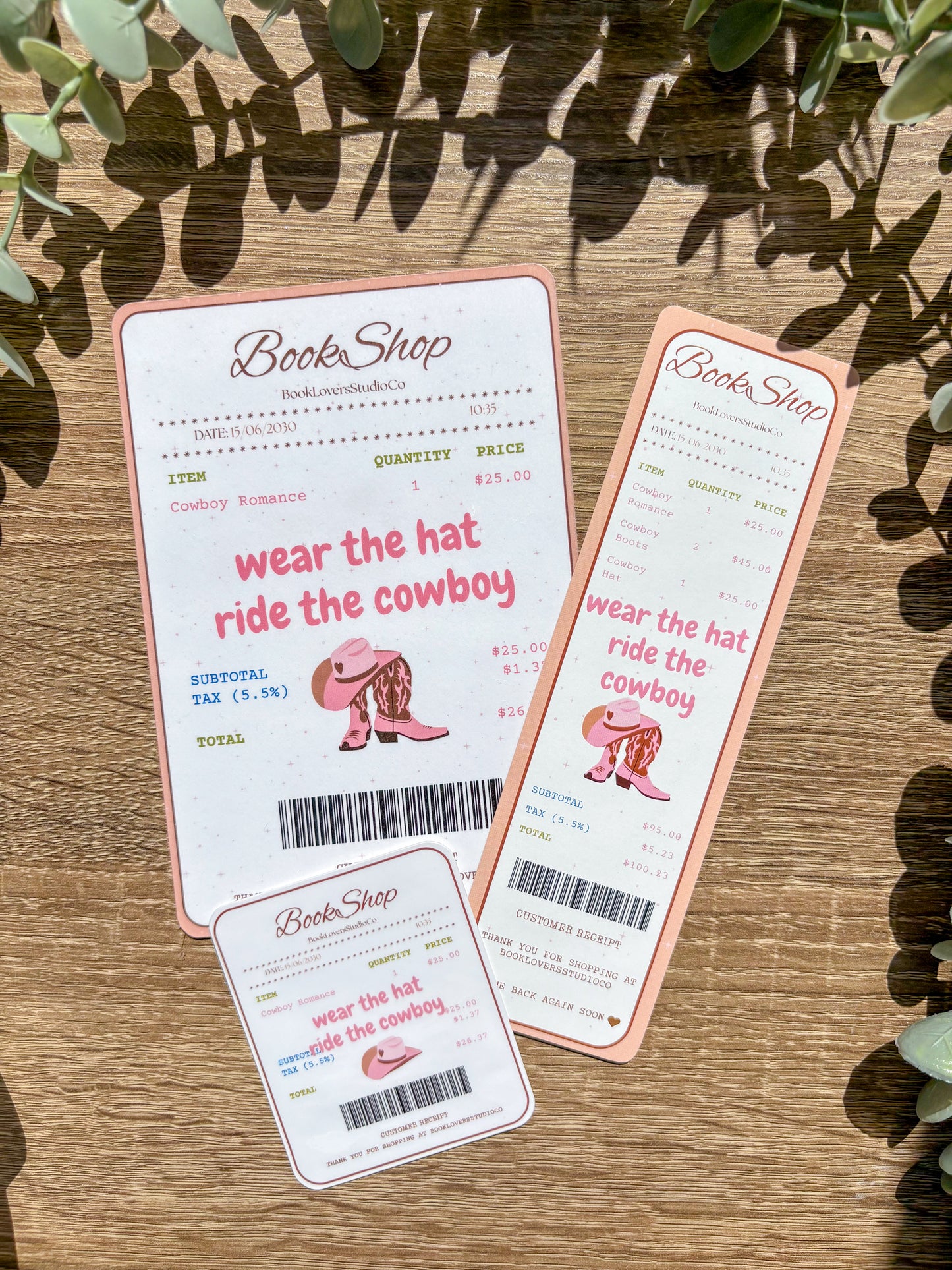 Cowboy Romance Receipt Bundle