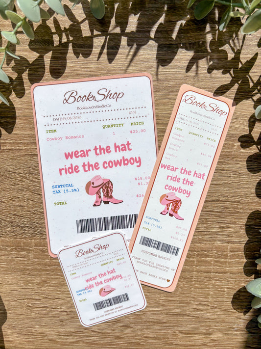 Cowboy Romance Receipt Bundle