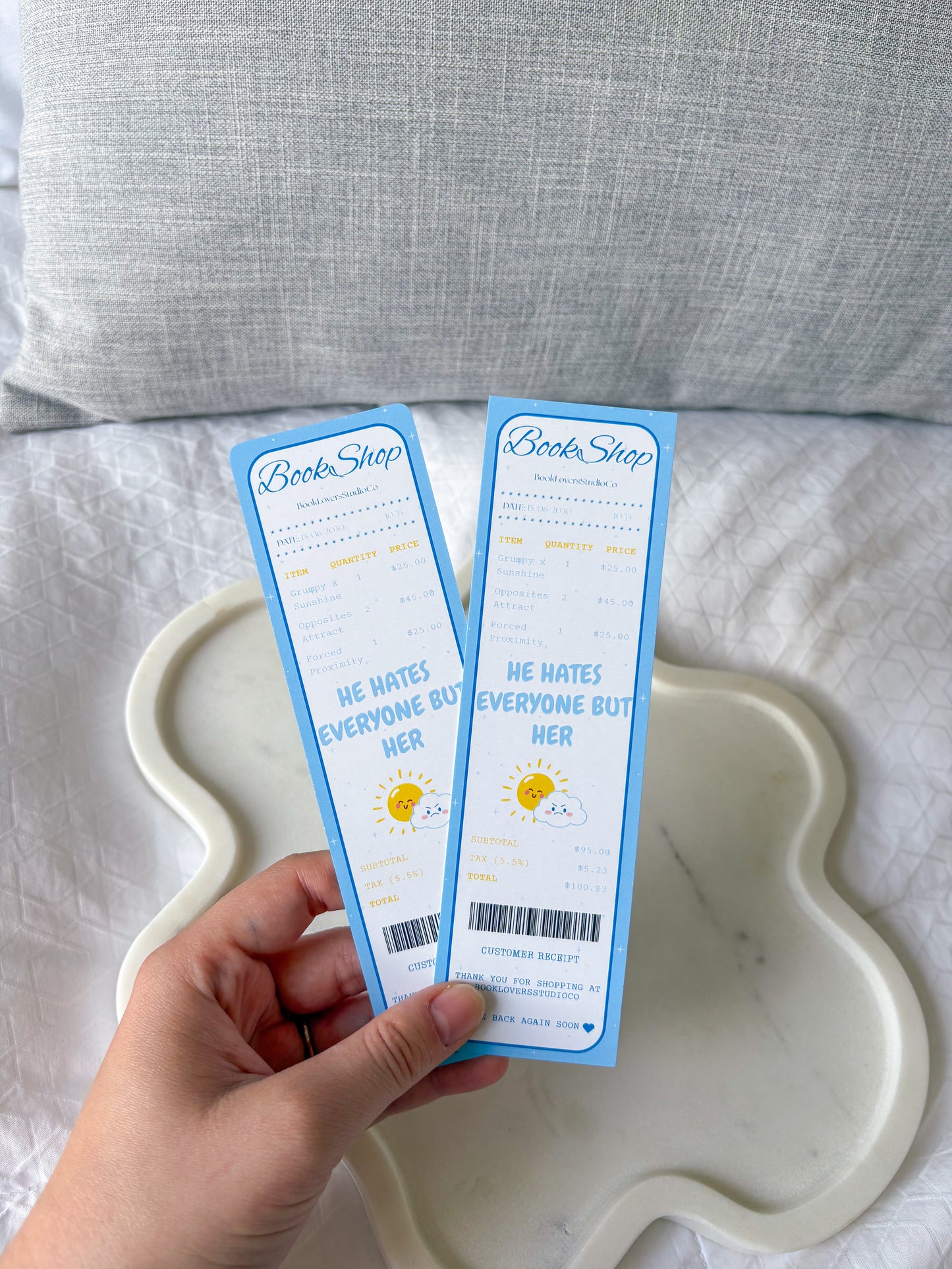 Grumpy x Sunshine Receipt Bookmark