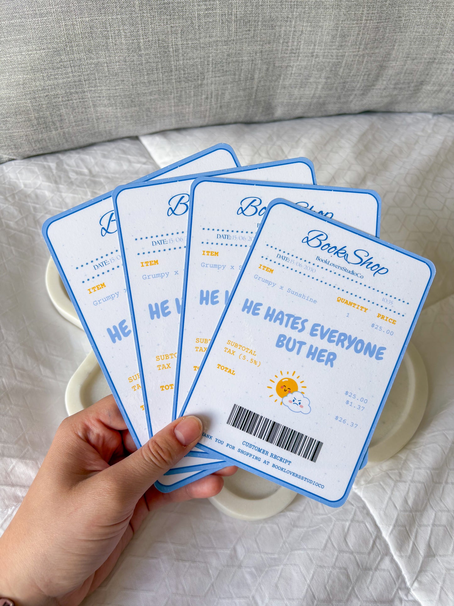 Grumpy x Sunshine Receipt Kindle Insert