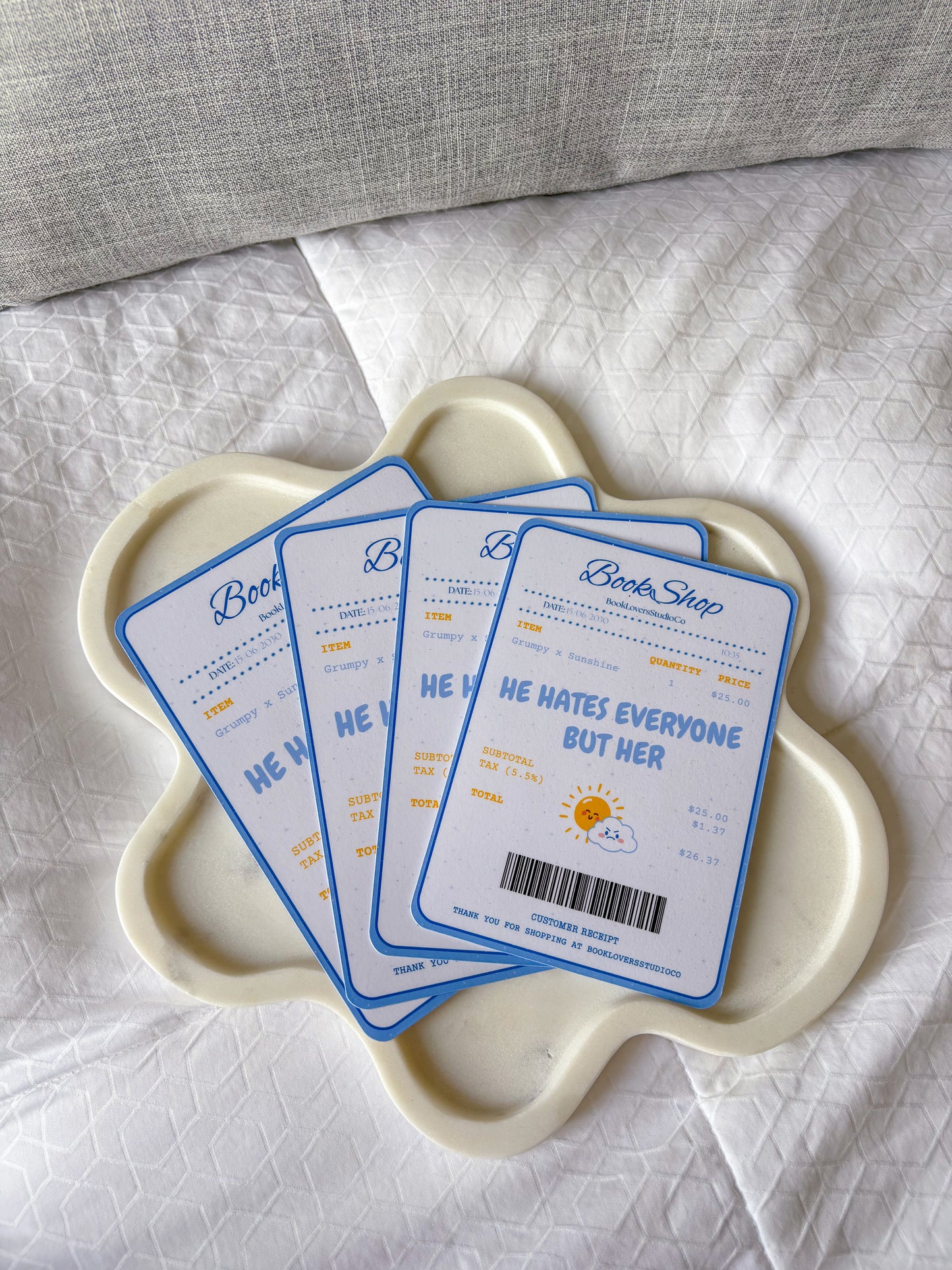 Grumpy x Sunshine Receipt Kindle Insert