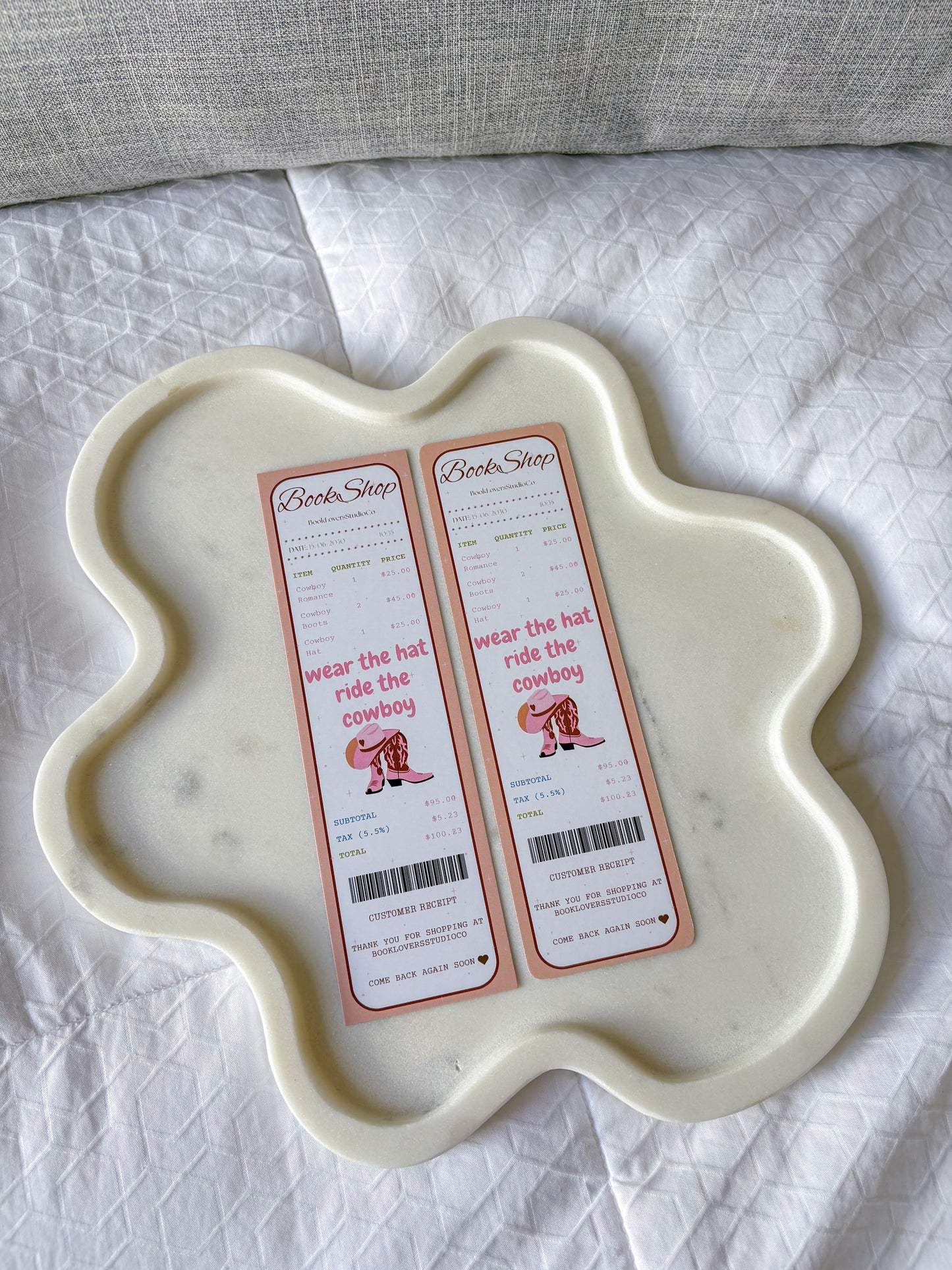 Cowboy Romance Receipt Bookmark