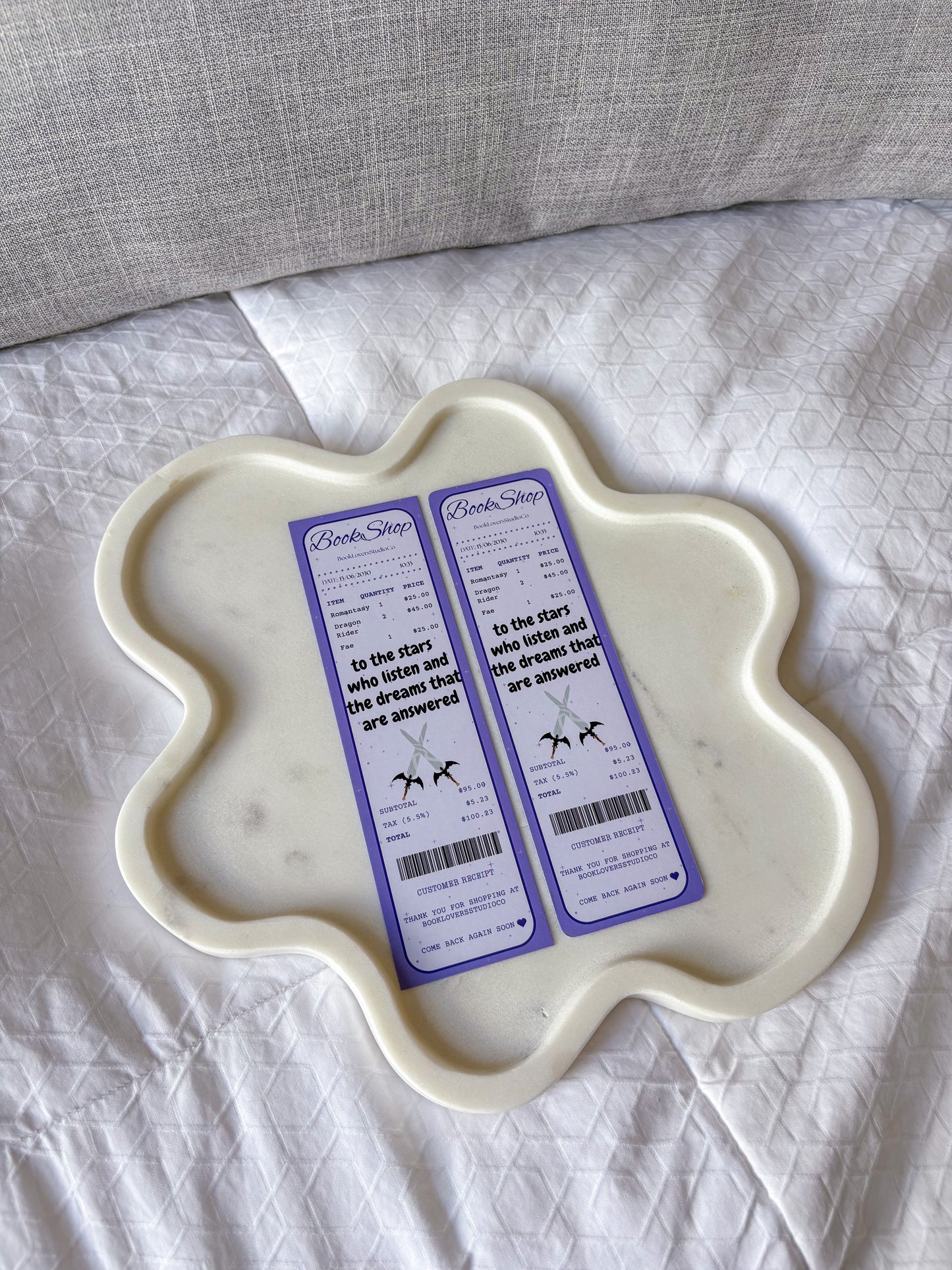 Romantasy Receipt Bookmark