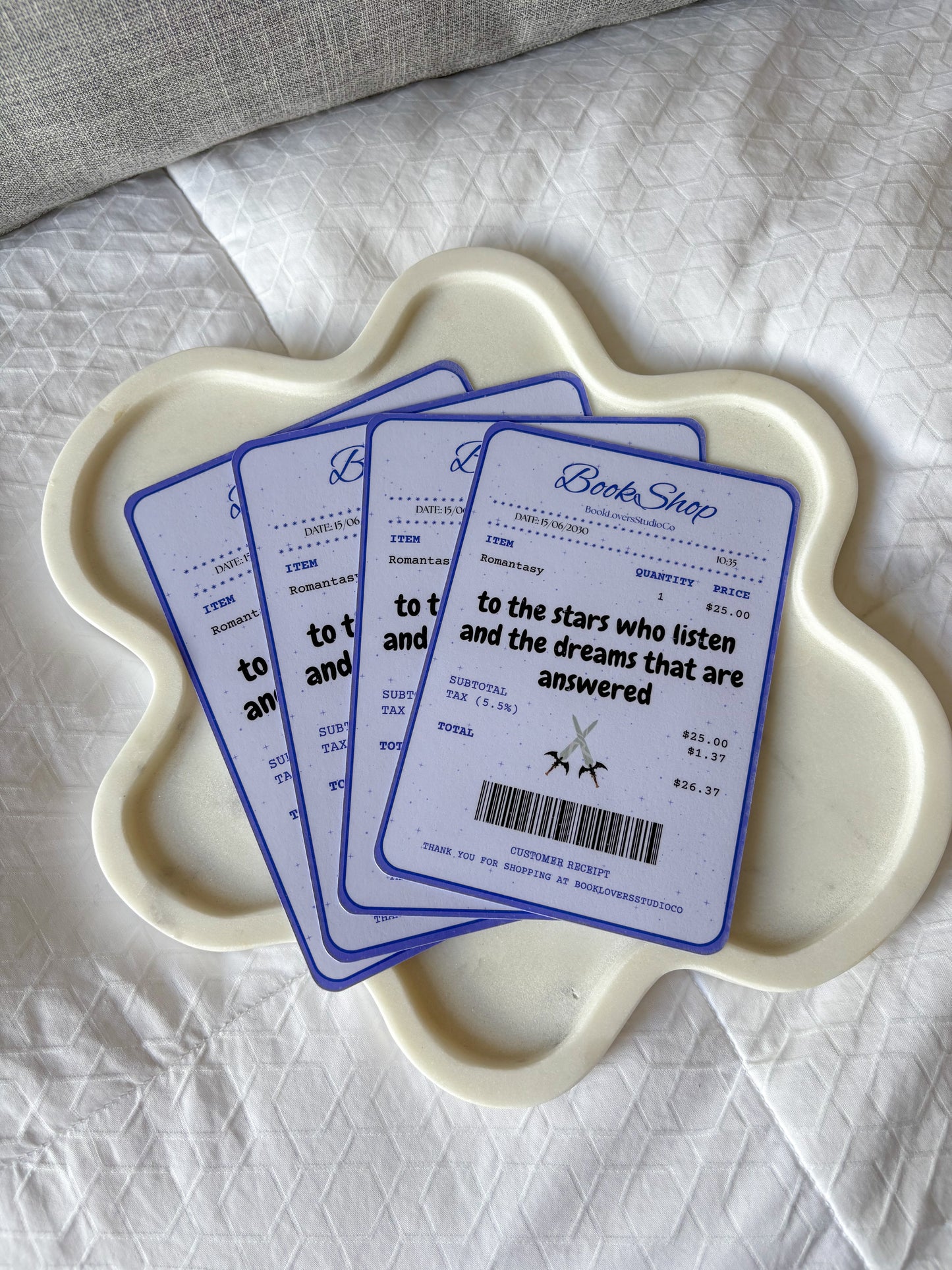 Romantasy Receipt Kindle Insert