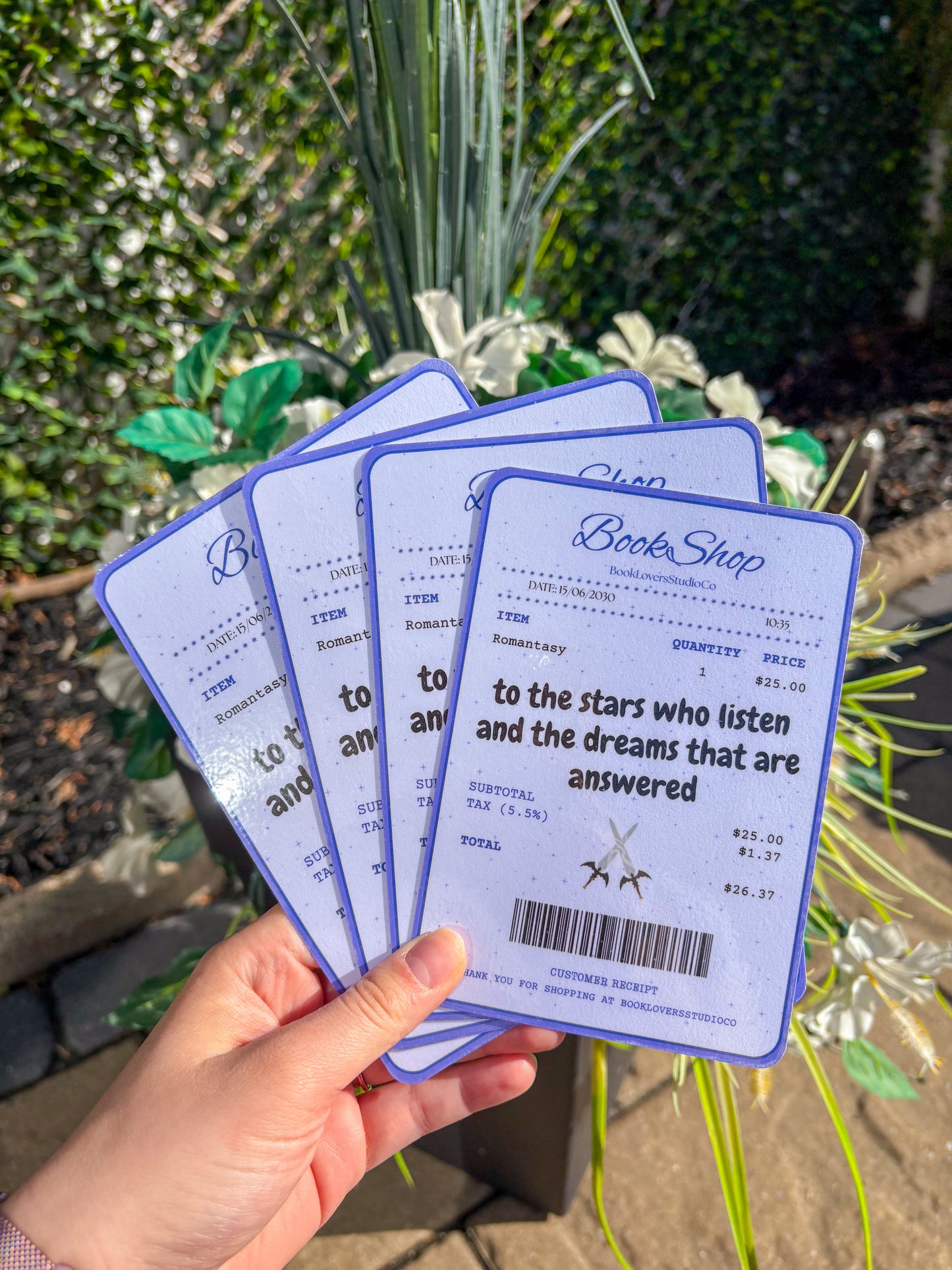 Romantasy Receipt Kindle Insert