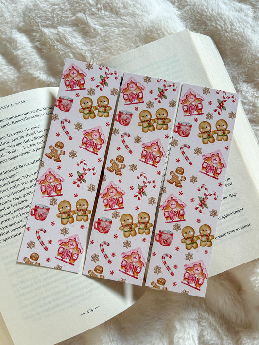 Gingerbread and Candycane Bookmark